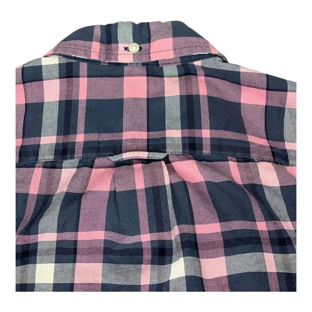J Crew Men’s Short Sleeve Button Up Shirt, Lightweight Oxford, Slim Fit, Medium